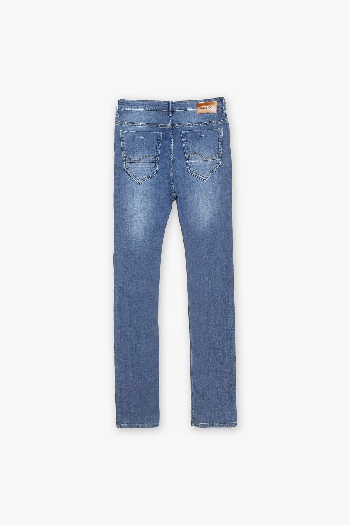 CALÇA MOLETOM JEANS ESCURO