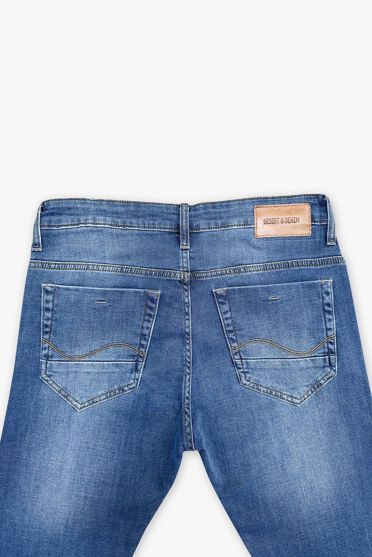 CALÇA MOLETOM JEANS ESCURO