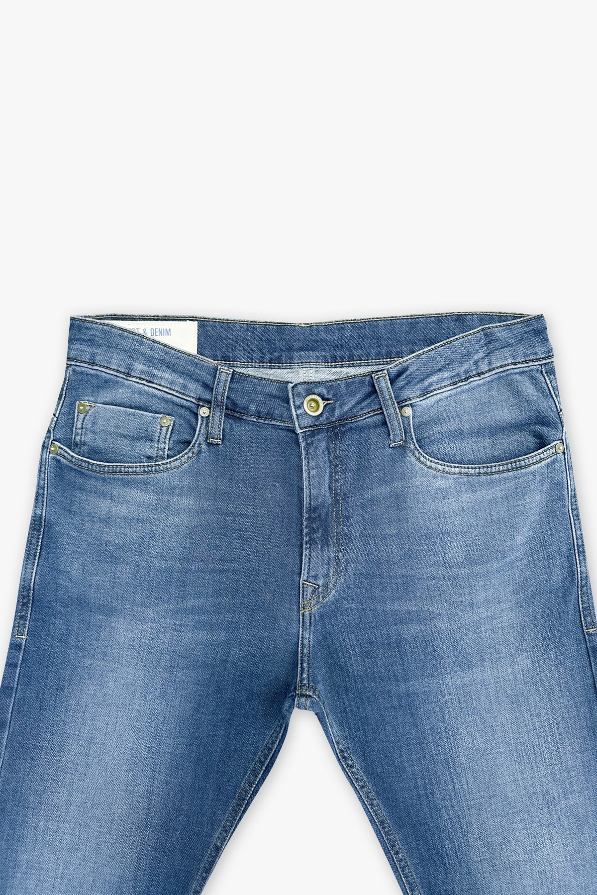 CALÇA MOLETOM JEANS ESCURO