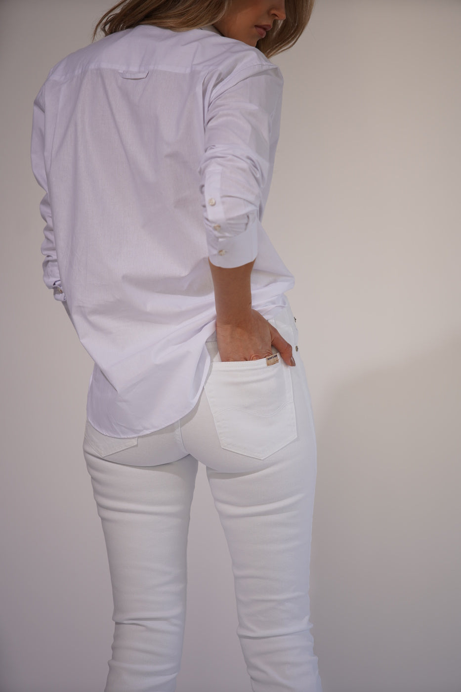 CALCA SKINNY SARJA BRANCO