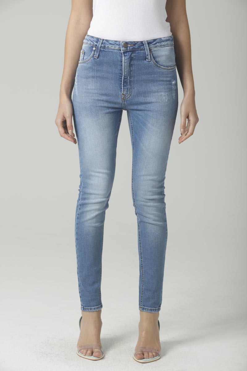 CALCA SKINNY JEANS MEDIO