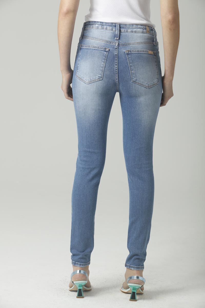 CALCA SKINNY JEANS MEDIO