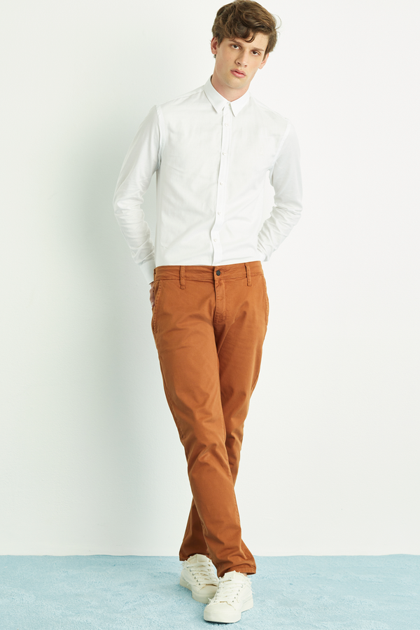 Calça Chino Casual Caramel