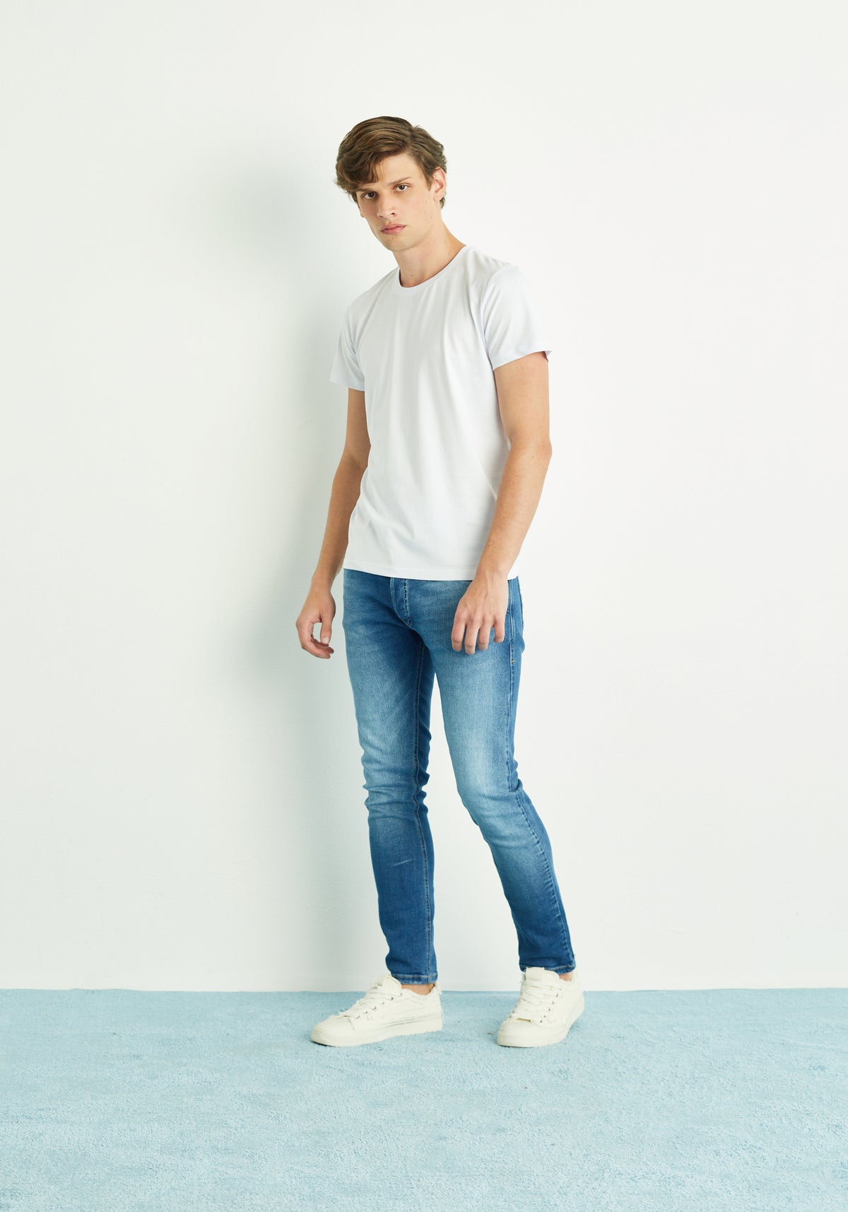 Calça Masc Slim Jeans Médio