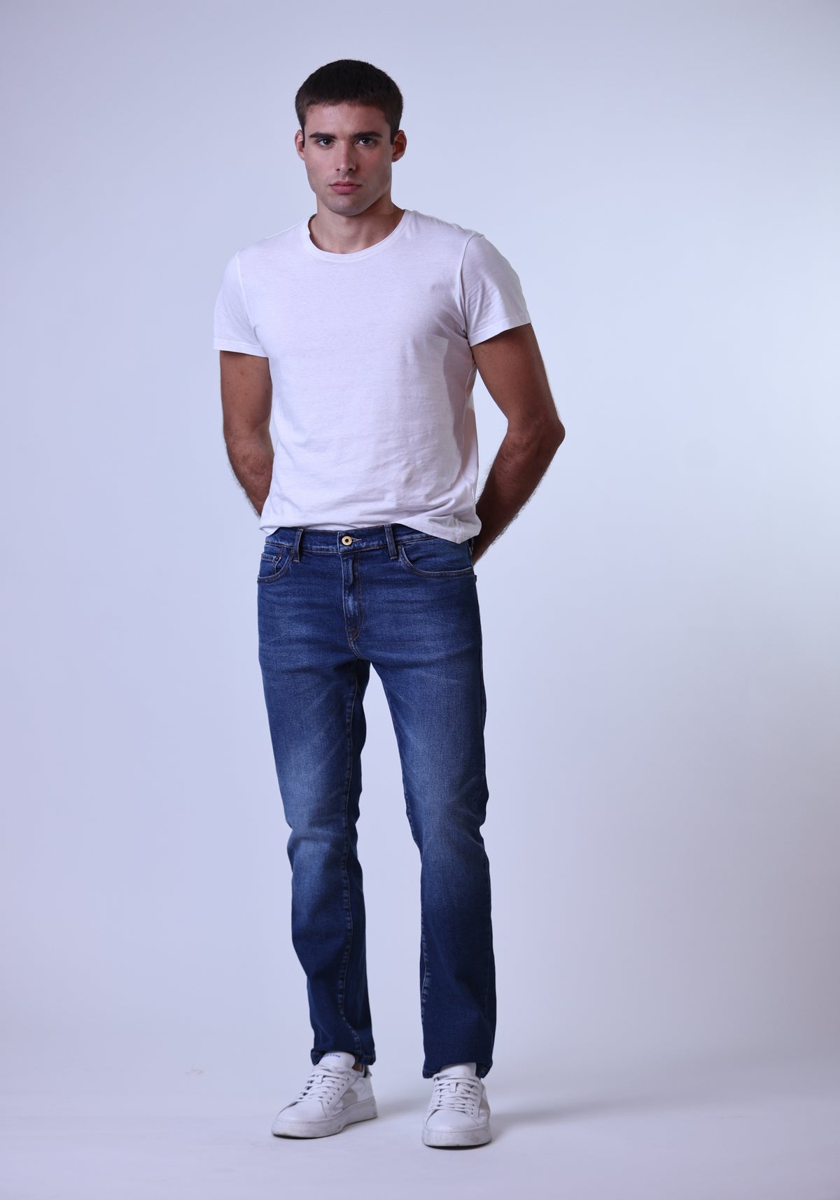 CALCA BASIC COMFORT JEANS ESCURO MASC