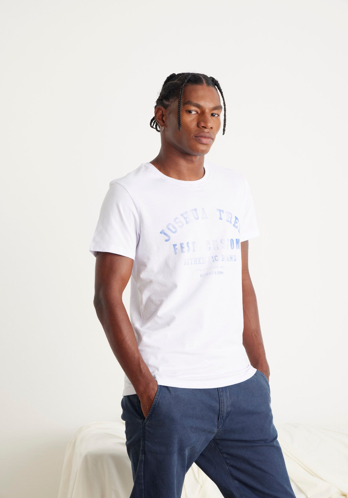 CAMISETA SLIM JOSHUA THEE MASC BRANCO