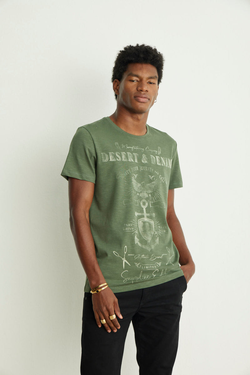 Camiseta Slim Park Drive Verde