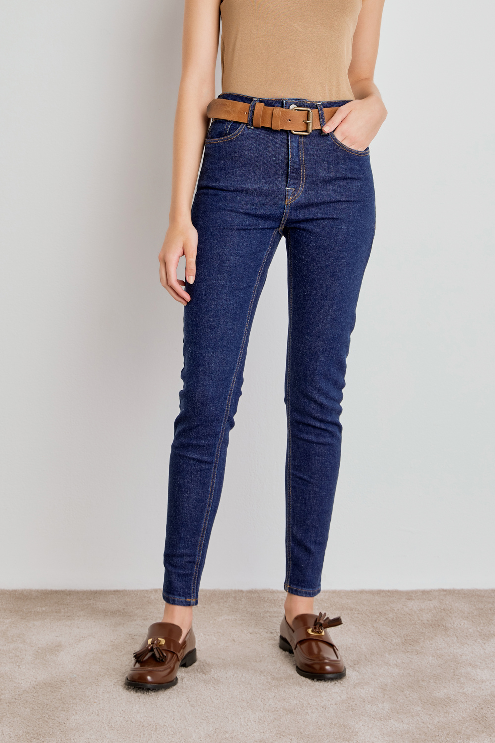 CALÇA SKINNY STONED JEANS