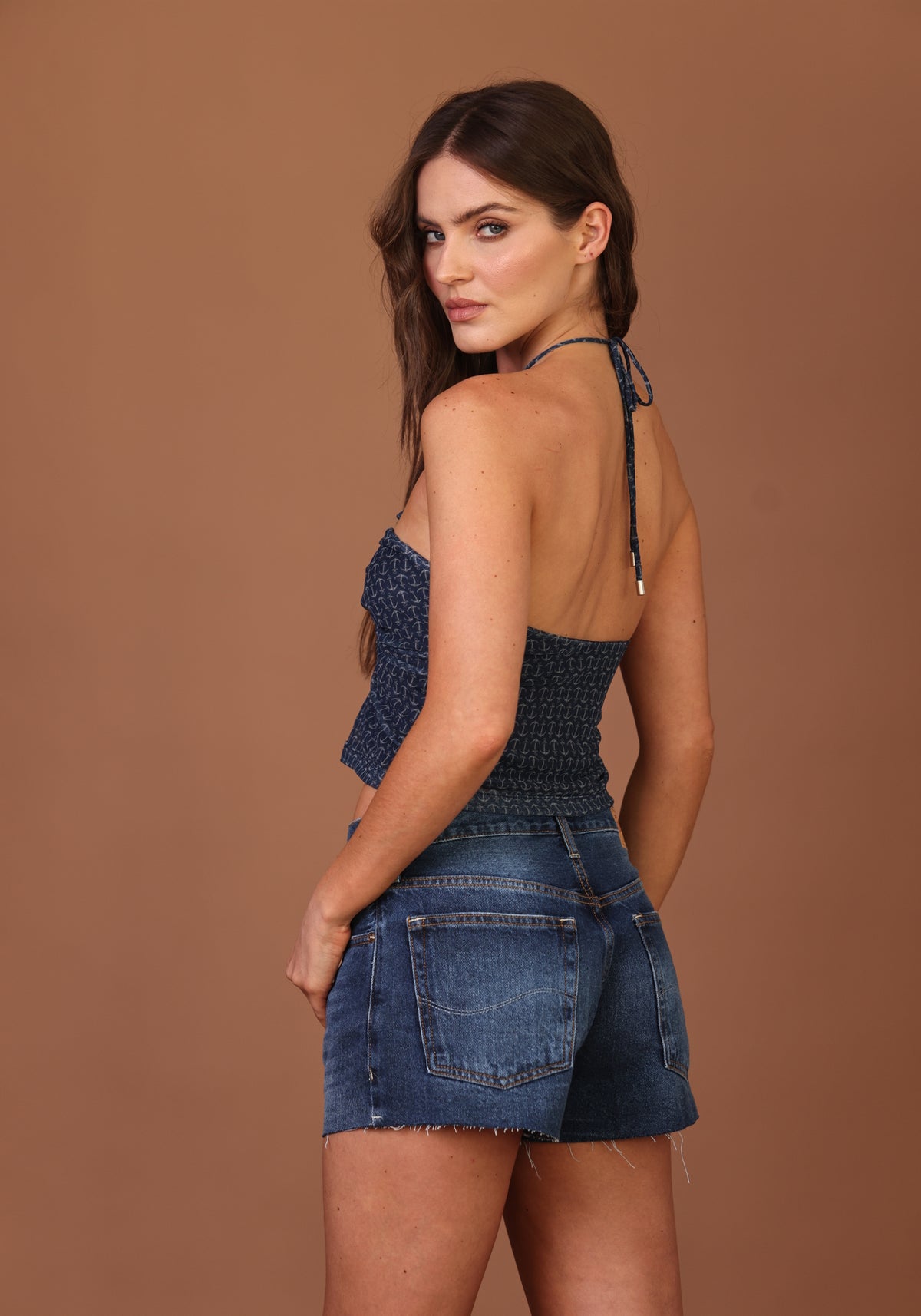 SHORTS COMFORT JEANS ESCURO