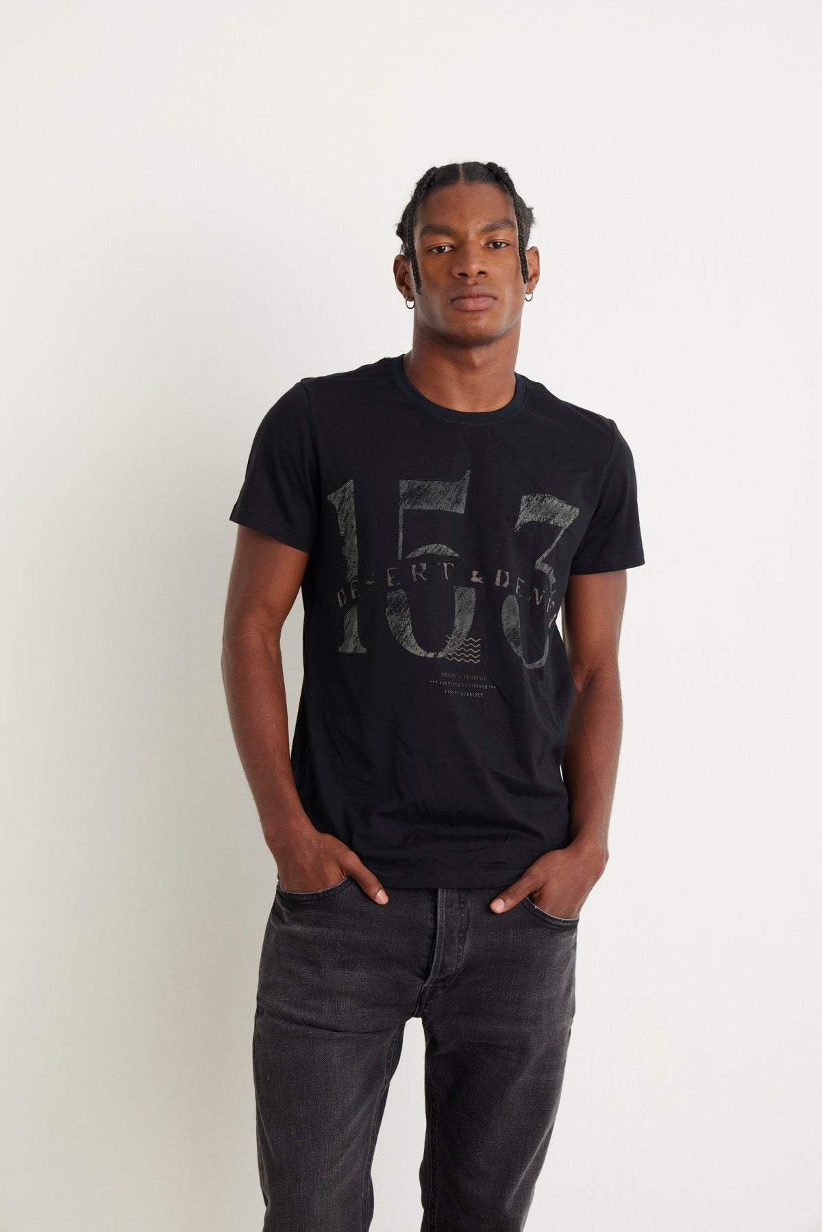 Camiseta 153 Desert&Denim Masc Preto