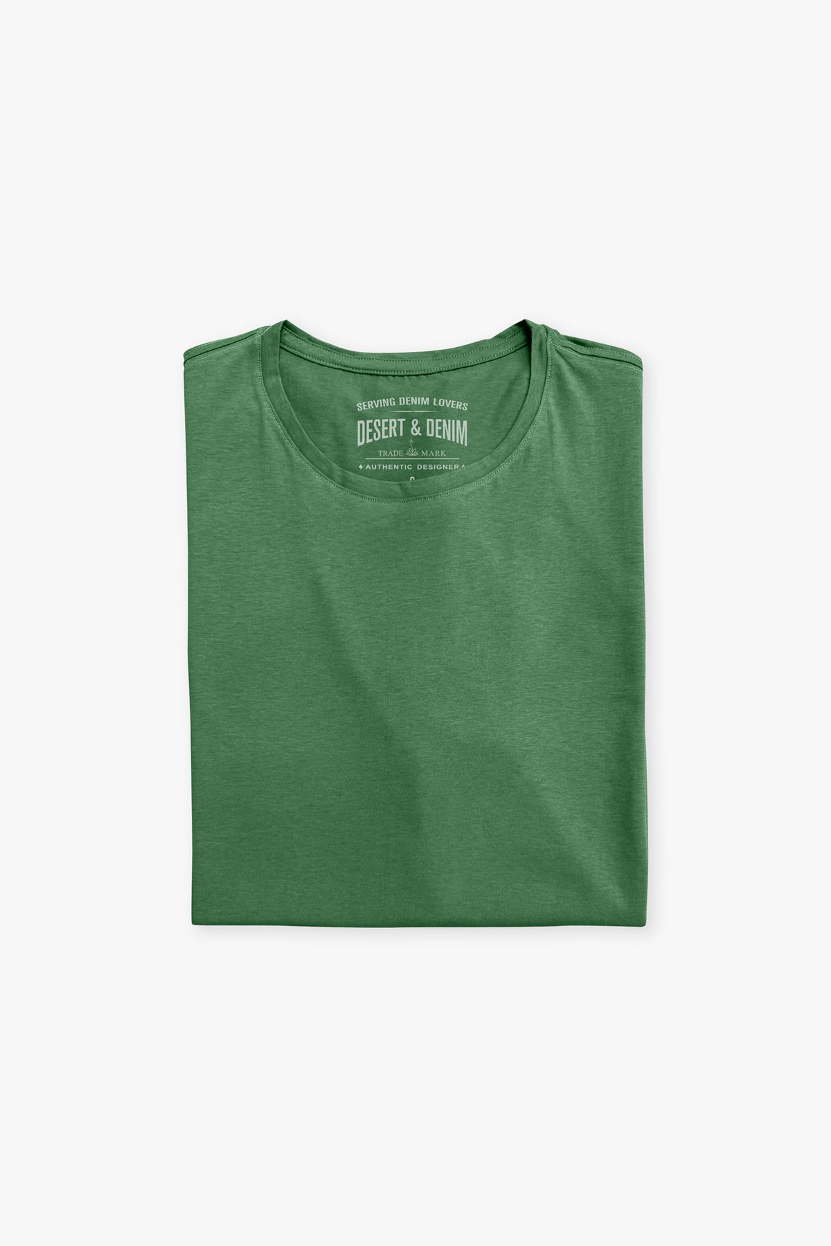 CAMISETA GOLA CARECA MASC - VERDE