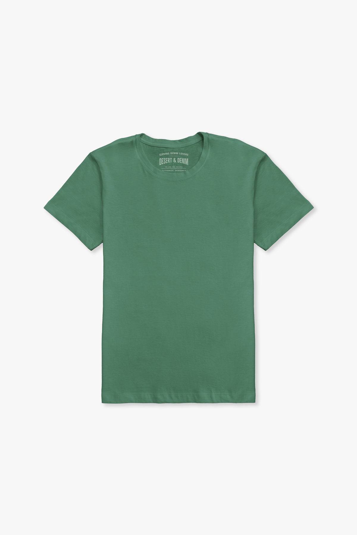 CAMISETA GOLA CARECA MASC - VERDE