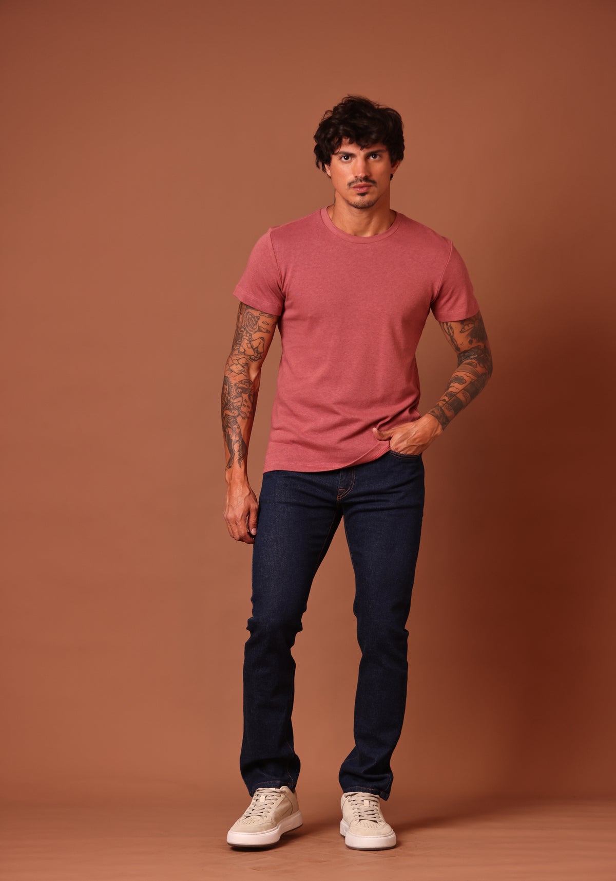 CALCA BASIC COMFORT JEANS MASC