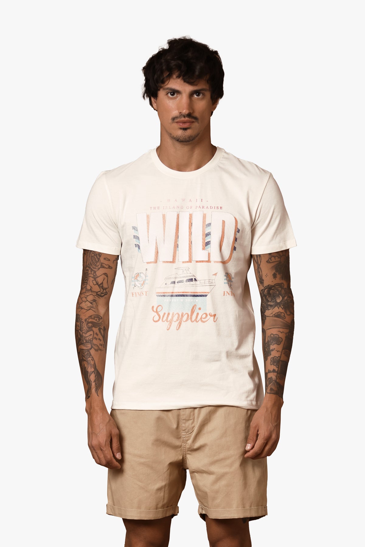 Camiseta Slim Wild Masc