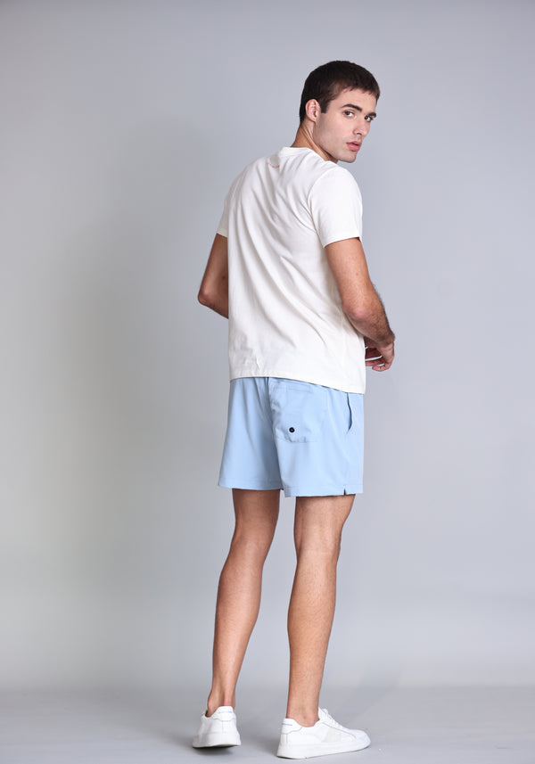 Shorts de Tactel Masc Azul