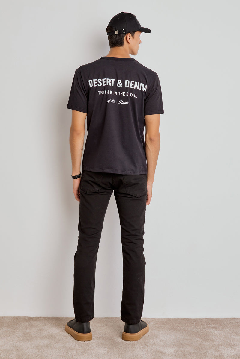 CAMISETA DESERT & DENIM MASC - PRETO