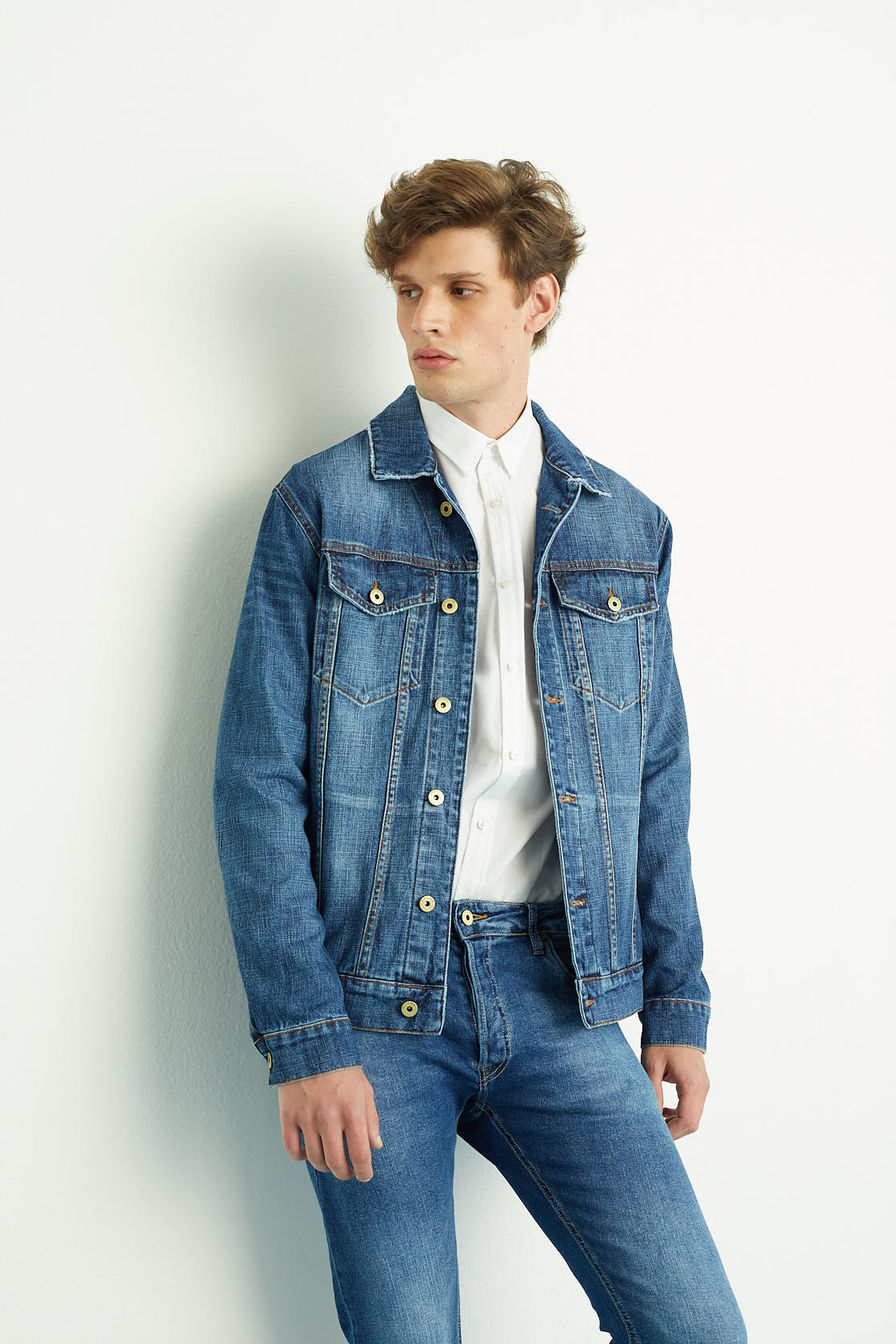 Jaqueta Masculina Jeans Escuro