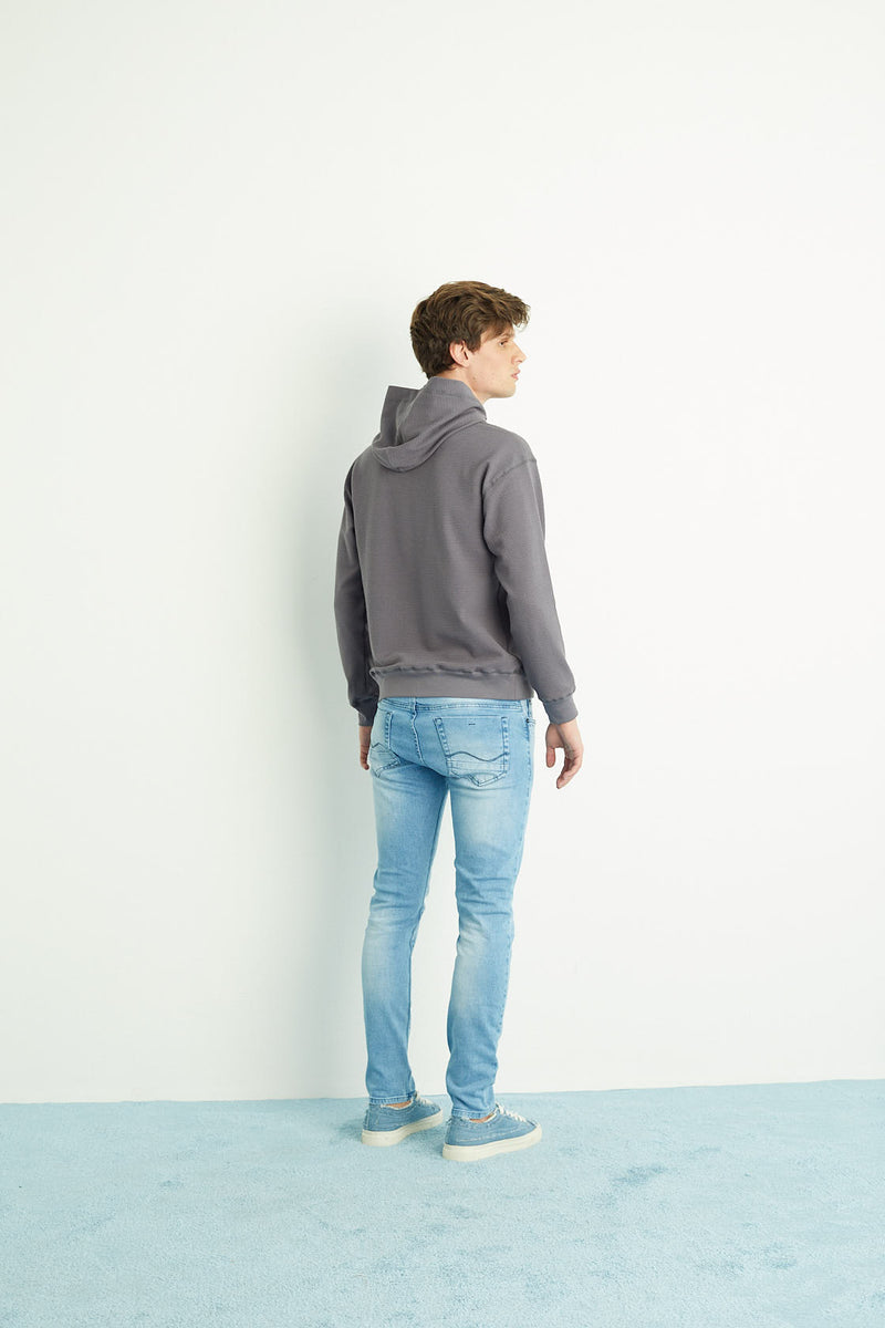 Calça Slim Masculina Jeans Claro