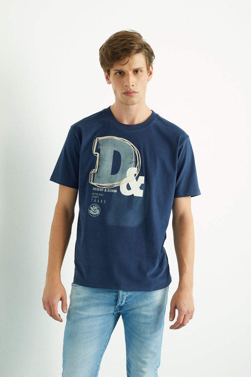 Camiseta Masculina D&D Marinho